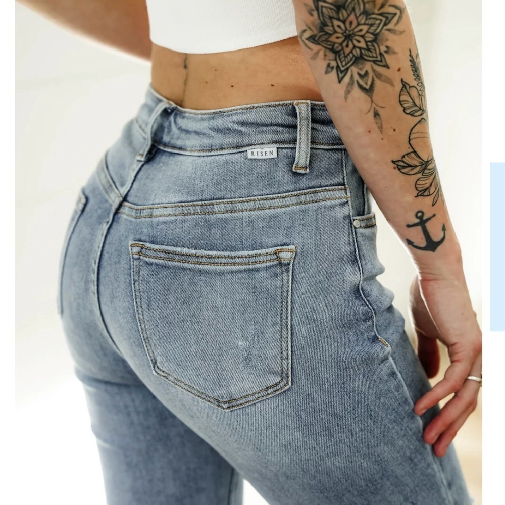 Women's High Rise “Freckled Poppy” brand jeans